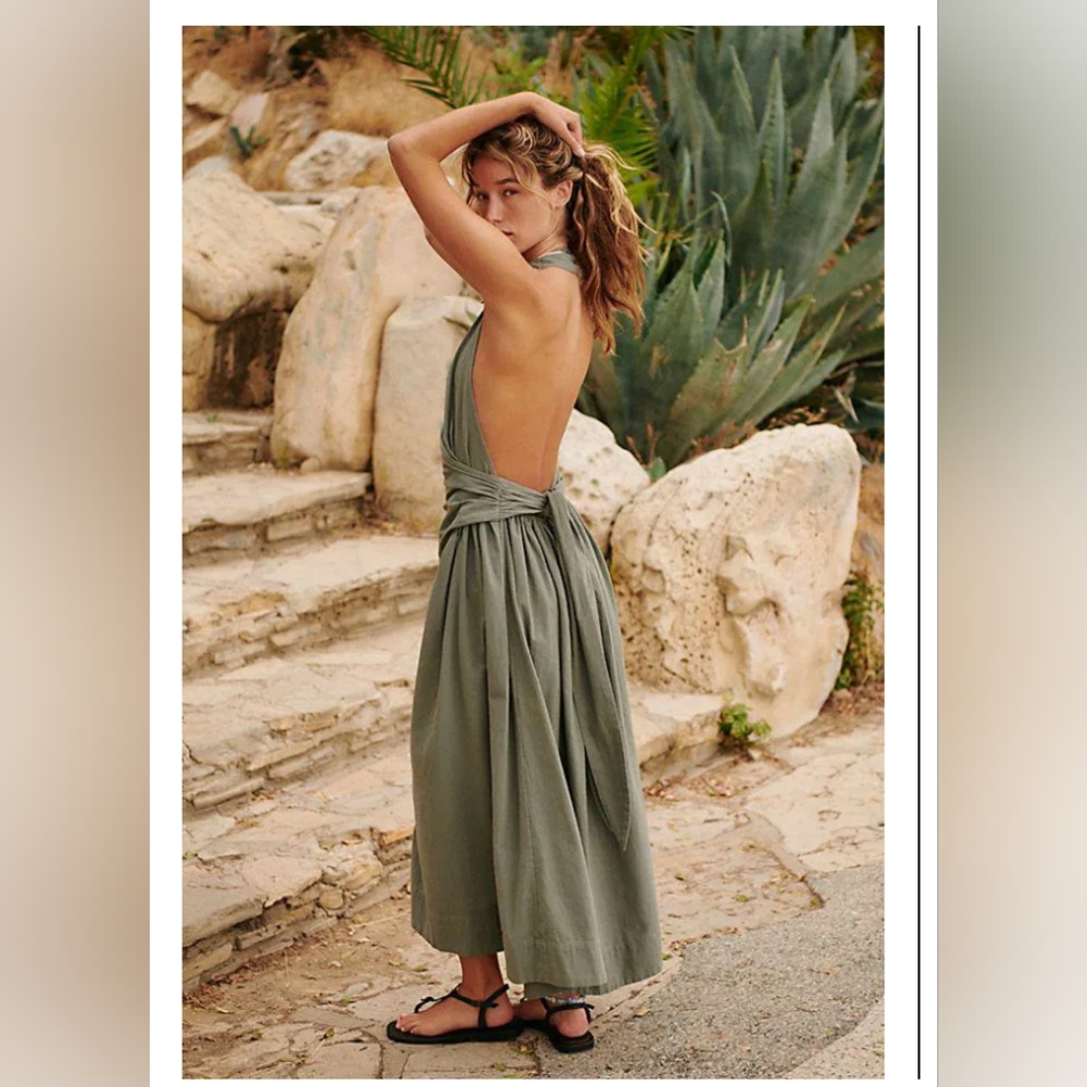 Free People Olive Midi Dress - Picture 4 of 8